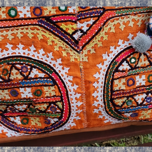 Boho Artisan Embroidered boho Hippie handmade bag Patchwork banjara ethnic zari - Picture 6 of 16